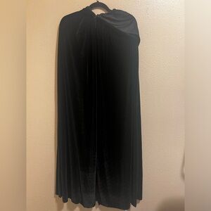 Target Women’s Halloween Costume Long Black Hooded Robe Velcro Closure OSFM